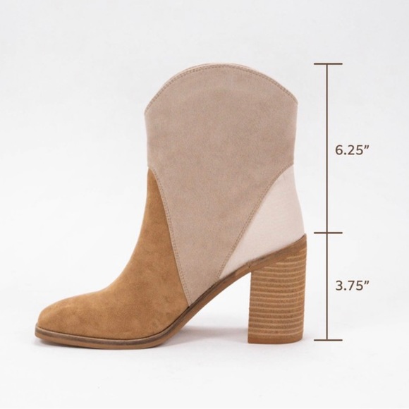 Ava Color Block Tri-Tone Bootie - Picture 11 of 13